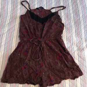 Floral and Lace romper